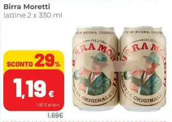 Coop Moretti Birra 2 x 330 ml offerta