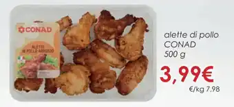 Conad Superstore Conad alette di pollo 500 g offerta