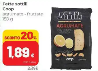 Coop Coop Fette sottili 150 g offerta