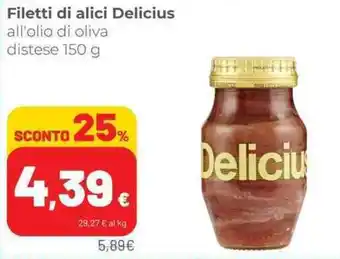 Coop Delicius Filetti di alici 150 g offerta