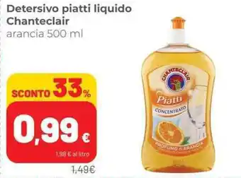 Coop Chanteclair Detersivo piatti liquido 500 ml offerta