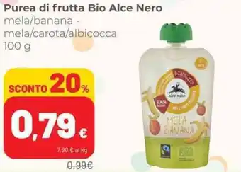 Coop Alce Nero Purea di frutta Bio 100 g offerta