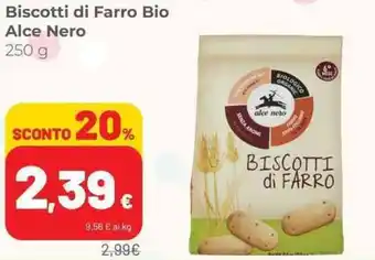 Coop Alce Nero Biscotti di Farro Bio 250 g offerta