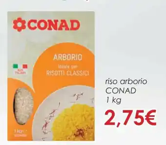 Conad Superstore Conad riso arborio 1 kg offerta