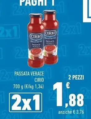 Conad Cirio passata verace offerta