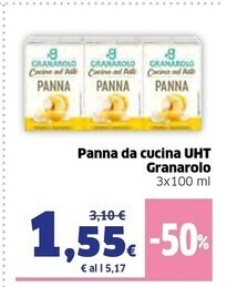 Ok Sigma Granarolo panna da cucina uht offerta