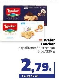 Ok Sigma Loacker wafer offerta