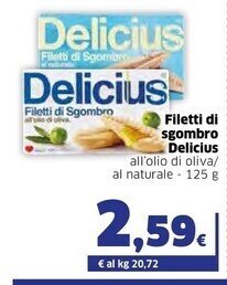 Ok Sigma Delicius filetti di sgombro offerta