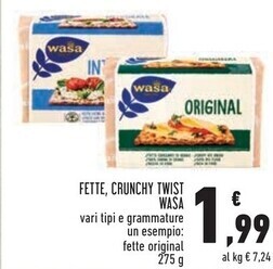 Wasa fette , crunchy twist