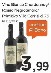 Famila Superstore Albano carrisi vino bianco chardonnay offerta