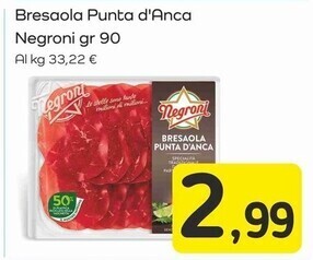 Famila Superstore Negroni bresaola punta d'anca offerta
