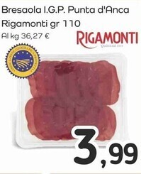 Famila Superstore Rigamonti bresaola igp punta d'anca offerta