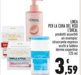 Conad Superstore L'oreal linea per la cura del viso offerta