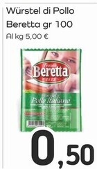Famila Superstore Beretta wurstel di pollo offerta