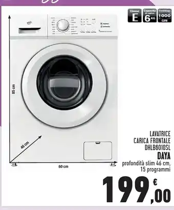 Conad Superstore Daya lavatrice carica frontale dhlb6010sl offerta