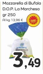 Famila Superstore La marchesa mozzarella di bufala d.o.p offerta