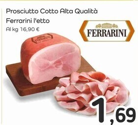 Famila Superstore Ferrarini prosciutto cotto alta qualita offerta