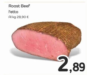Famila Superstore Roast beef offerta
