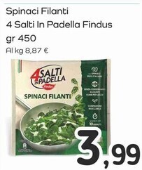 Famila Superstore Findus spinaci filanti 4 salti in padella offerta