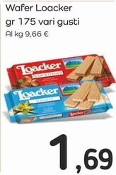 Famila Superstore Loacker wafer offerta