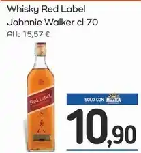Famila Superstore Johnnie walker whisky red label offerta