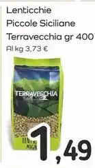 Famila Superstore Terravecchia lenticchie piccole siciliane offerta