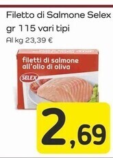 Famila Superstore Selex filetti di salmone offerta