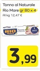 Famila Superstore Rio mare tonno al naturale offerta