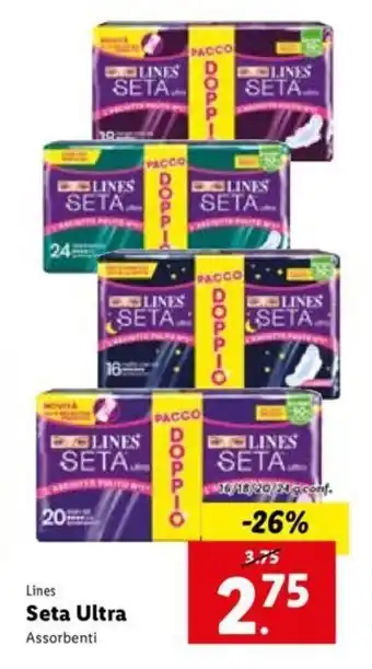 Lidl Lines Seta Ultra 16/18/20/24 g conf. offerta