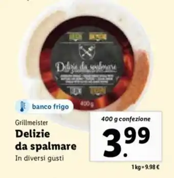 Lidl Grillmeister Delizie da spalmare 400 g confezione offerta
