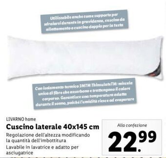 Lidl Livarno home Cuscino laterale 40x145 cm offerta