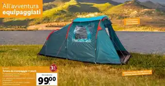 Lidl Rocktrail Trenda da campeggio 4 posti offerta