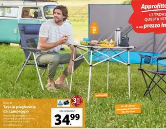 Lidl Rocktrail Tavolo pieghevole da campeggio offerta