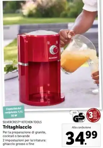 Lidl Silvercrest Kitchen Tools Tritaghiaccio offerta