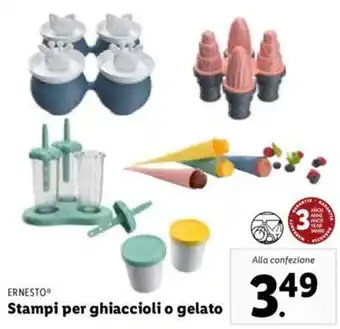 Lidl Ernesto Stampi per ghiaccioli o gelato offerta