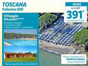 Lidl Villaggio Girasole offerta