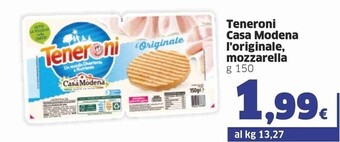 Casa modena teneroni l'originale, mozzarella