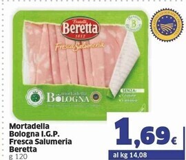 Sigma Beretta mortadella bologna i.g.p. fresca salumeria offerta
