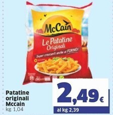 Sigma Mccain patatine originali offerta