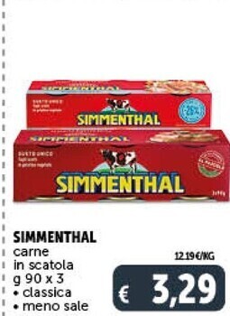 Gourmet Déco Simmenthal carne in scatola offerta