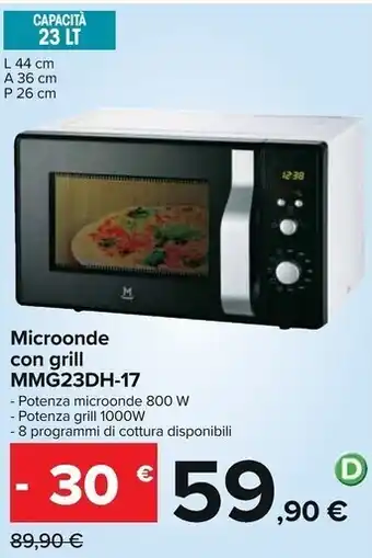 Microonde con grill mmg23dh-17