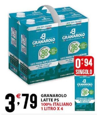 Sisa Granarolo Latte PS 100% Italiano 1 Litro x 4 offerta