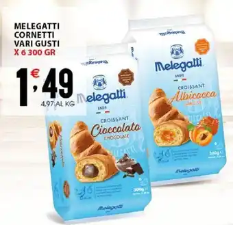 Sisa Melegatti Cornetti Vari Gusti x 6 300 gr offerta