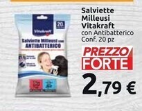 Carrefour Market Vitakraft salviette milleusi offerta