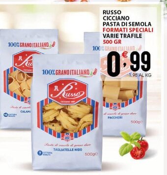 Sisa Russo Cicciano Pasta Di Semola Formati Speciali Varie Trafile 500 gr offerta