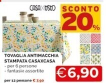 Mercatò Tovaglia antimacchia stampata casaxcasa offerta