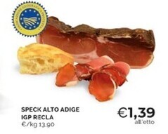 Mercatò Recla speck alto adige igp offerta