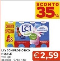Mercatò Nestlè lc1 con probiotico offerta