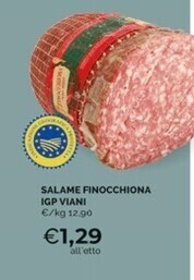 Viani salame finocchiona igp