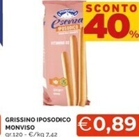 Mercatò Monviso grissino iposodico offerta